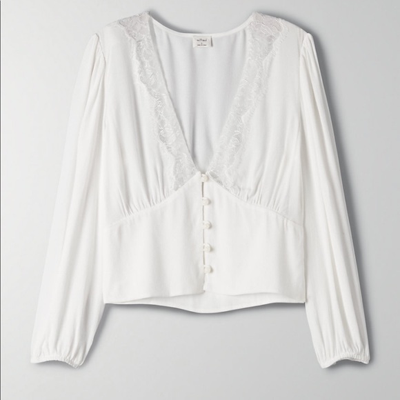Aritzia NWT L romance me blouse - Picture 6 of 8